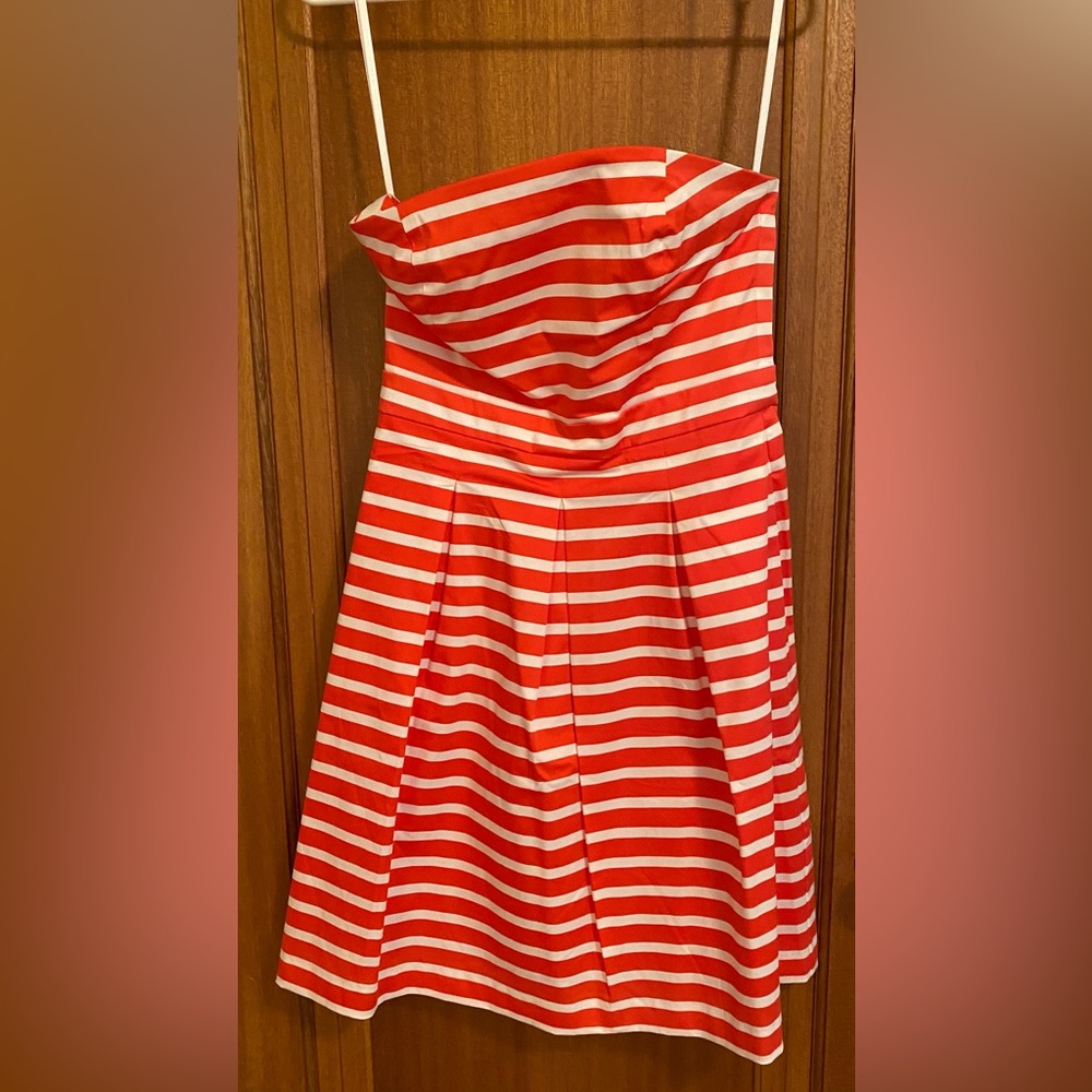 New Gap Size 2 Strapless Stripe Fit & Flare Dress
